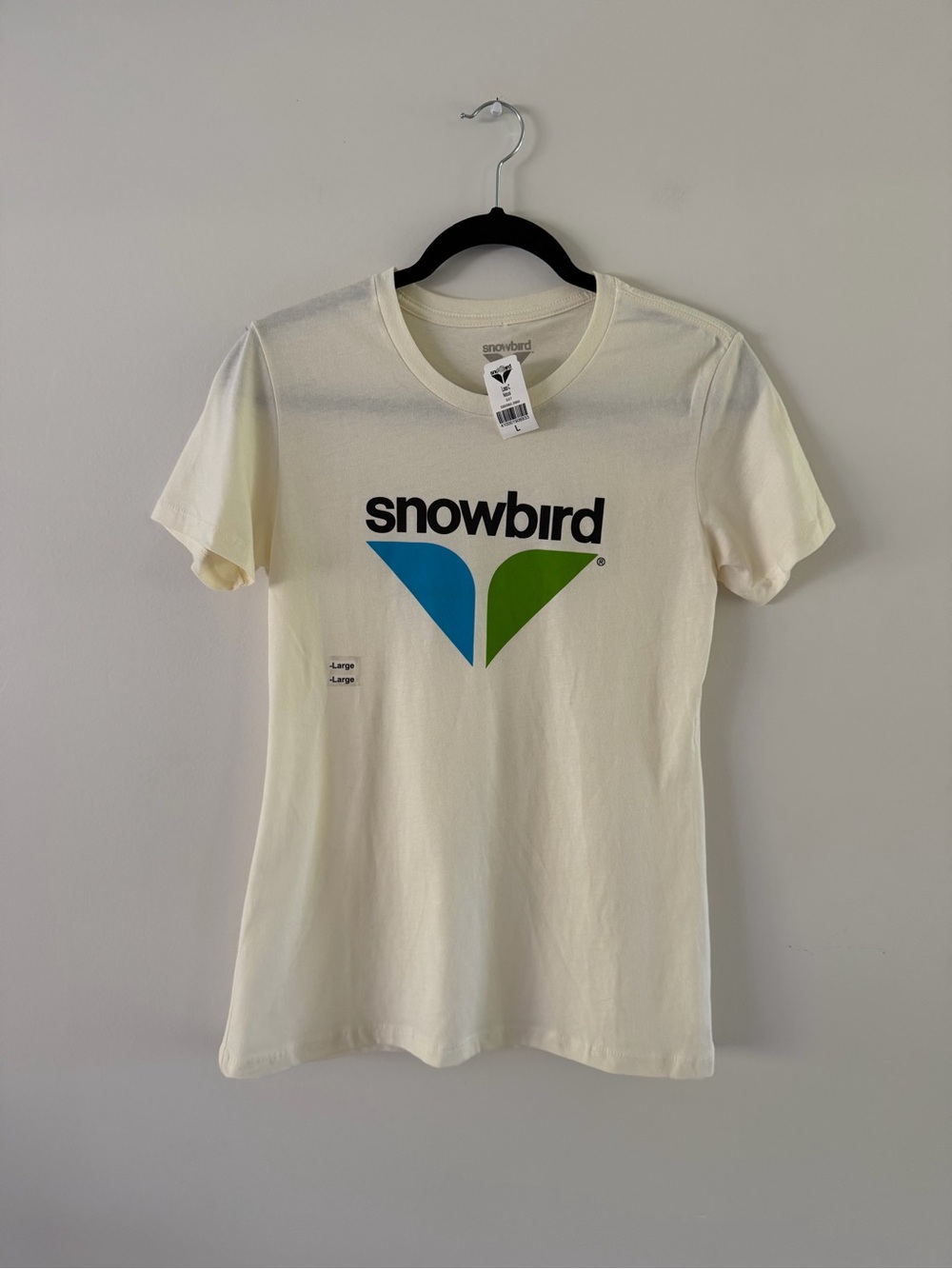 Snowbird Logon Utah 100% Cotton Casual Crewneck Tee Shirt NWT Womens Large